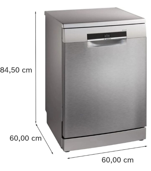 Посудомоечная машина Bosch Serie 6 SMS6EMI38Q, нержавеющая сталь, 60 см, 13 компл., 46 дБ, класс A