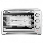Мини-печь BQ EO1002B Steel-Black. Мощность 1600 Вт, Объем 30 л, Конвекция, 5 режимов работы, Таймер до 60 мин, фото 1