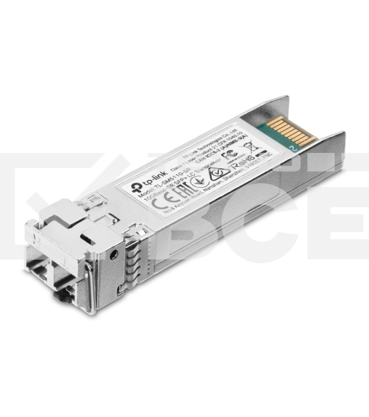 Трансивер TP-Link 10G SFP+ Module,  LC connector, 50/125um or 62.5/125um Multi-mode, 850nm wavelength, distance up to 300m.