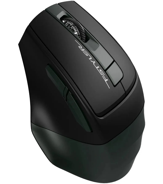 Мышь беспроводная A4Tech Fstyler FB35S темно-зеленый/черный, 2000 dpi, радиоканал, Bluetooth, USB, кнопки - 5