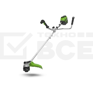Триммер аккумуляторный Greenworks GD60BCB, 60V, 40 см, бесщеточный с велосипедной ручкой, без АКБ и ЗУ (2108407)