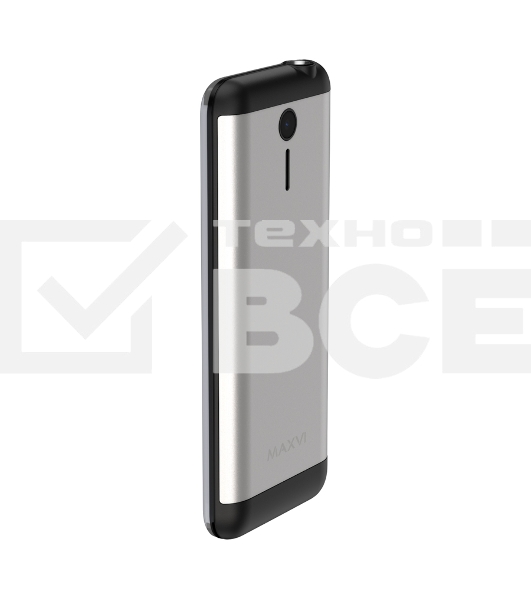 Мобильный телефон Maxvi X10i серебристый металлик