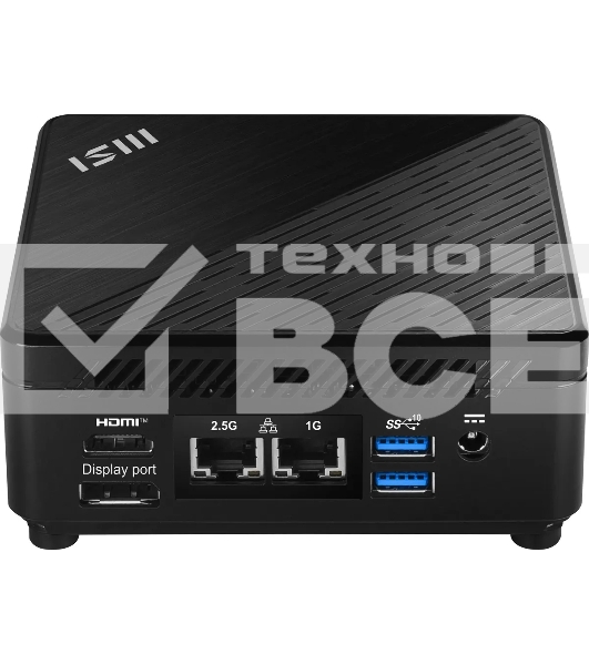 Неттоп MSI Cubi 5 12M-013RU i5 1235U (1.3) 16Gb SSD512Gb Iris Xe Windows 11 Professional 2.5xGbitEth+1xGbitEth WiFi BT 65W черный (9S6-B0A811-298)