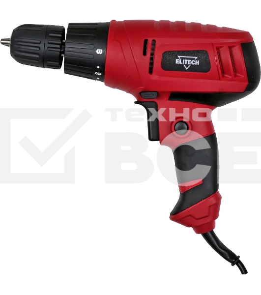Шуруповерт Elitech ДШ 028РЭ E2201.018.00, Сетевой, 300Вт