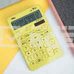 Калькулятор настольный Deli Touch EM01551 желтый 12-разр., фото3