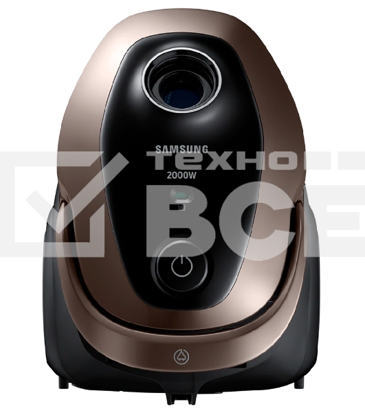 Пылесос Samsung VC20M2589JD/EV золотой/черный, 460/2000 Вт, уборка сухая, пылесборник мешок, 2,5 л
