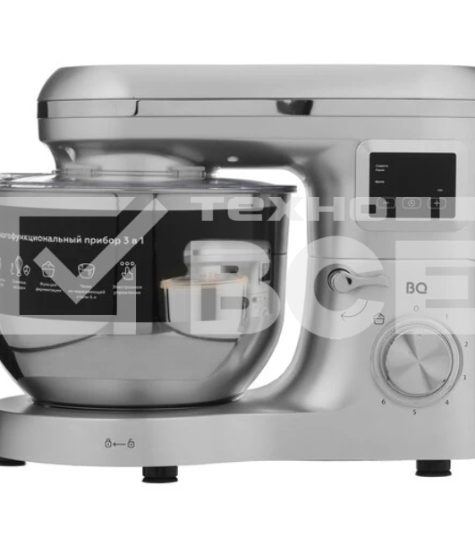 Миксер планетарный BQ MX640, 1600Вт, серебристый