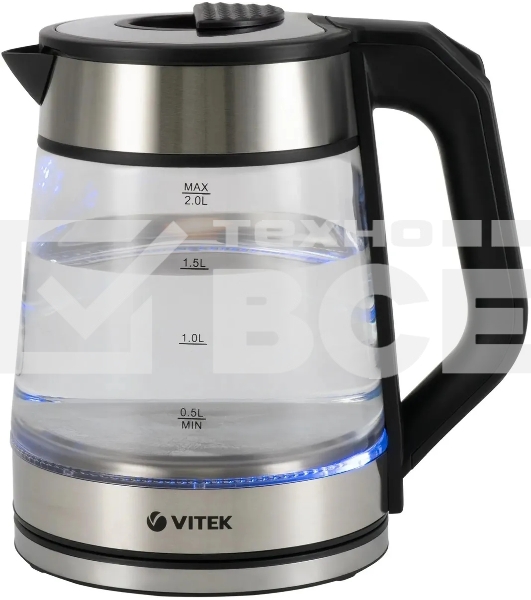Чайник Vitek VT-1176 черный 2200W 1.7л