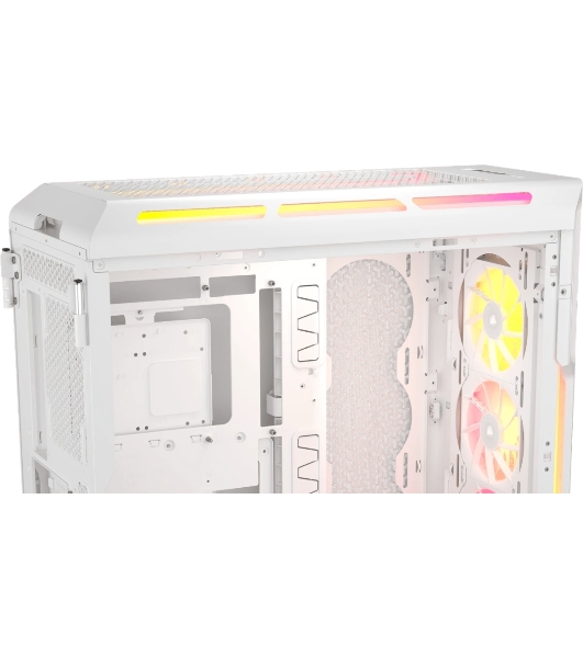 Компьютерный корпус без блока питания Case Corsair iCUE LINK 5000T LX RGB, Midi-Tower, TG, 3x120мм RGB, 4xUSB-A 3.2, 1xUSB 3.2 Type-C, E-ATX, ATX, mATX, mITX White