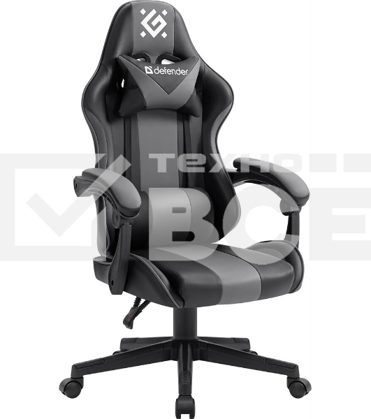 Кресло игровое Defender Cosmic черный/серый, класс 4, PU