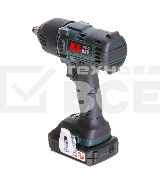 Профессиональный бесщеточный гайковерт аккумуляторный KLPRO KLSS18BH-20 (18В, Li-ion-2шт, 2.0А·ч, 400Нм, 2 скорости, подсветка,З/У,в кейсе)