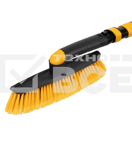 Щетка сметка со скребком Denzel телескоп, поворотная голова, 750-1120 мм