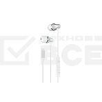 Наушники-гарнитура OLMIO MC-Pro Type-C, белые, металл, с микрофоном и регулировкой громкости, фото 1