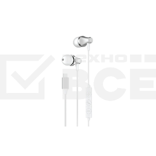 Наушники-гарнитура OLMIO MC-Pro Type-C, белые, металл, с микрофоном и регулировкой громкости