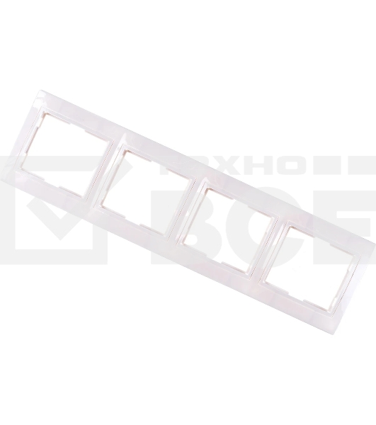 Рамка 4-м КВАРТА РГ-4-КБ горизонт. бел. ИЭК EMK40-K01-DM