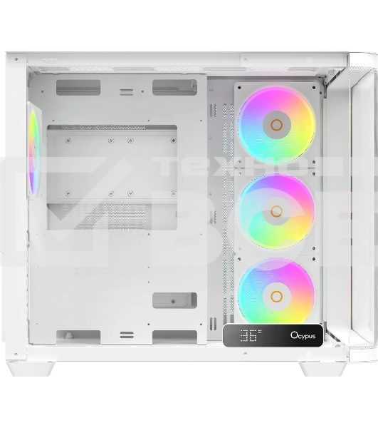 Компьютерный корпус Ocypus Iota C70 WH Curve ARGB Digital ATX без БП (Iota-C70-WHD400CD-GL)