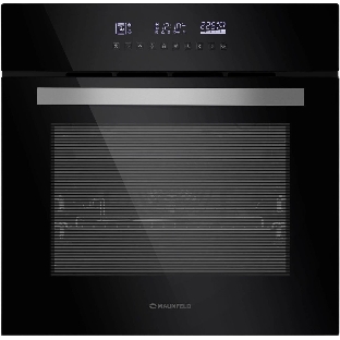 Шкаф духовой электрический Maunfeld EOEH.5811B, встраиваемый, 59л, дверца с 2 стеклами, черный