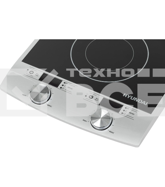 Плита настольная электрическая Hyundai HYC-0103 серебристый/черный стеклокерамика (настольная)