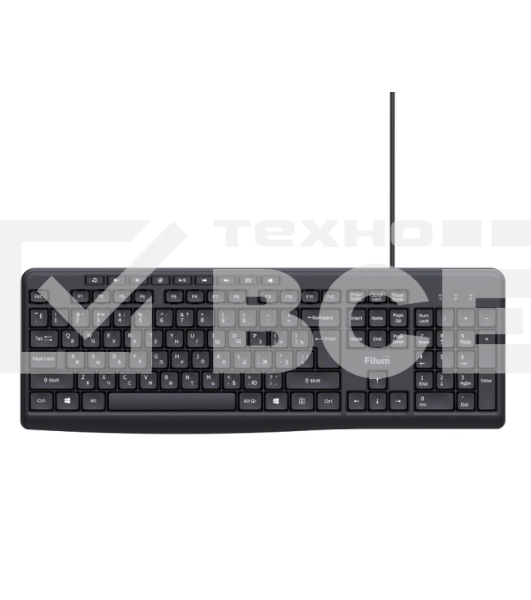 Клавиатура Filum FL-KB10 проводная, USB Type-A, чёрный