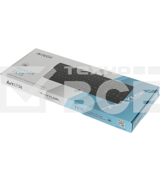 Клавиатура проводная A4Tech Fstyler FK15, USB, черный