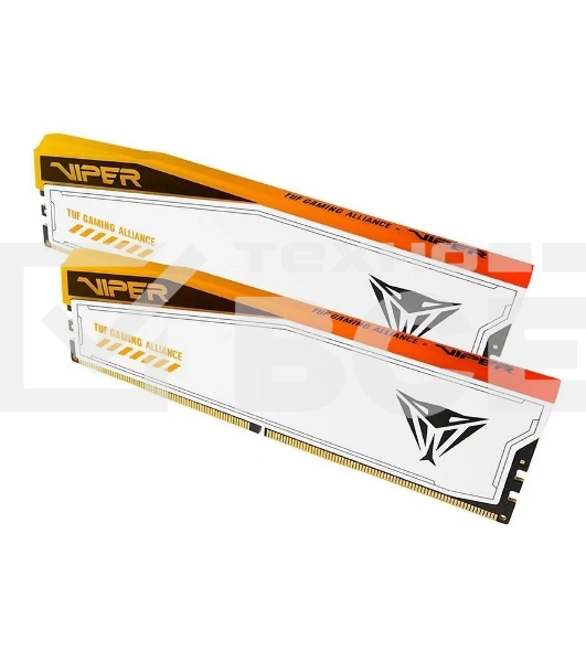 Оперативная память Patriot Viper Elite 5 TUF Gaming, DDR5, 48GB (2x24 GB), 6600 MHz, CL34, радиатор, RGB, белый
