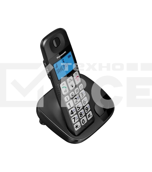 Телефон беспроводной (DECT) Panasonic KX-TGE110UCB черный
