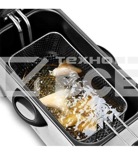 Фритюрница Kitfort КТ-4052 2000Вт серебристый/черный