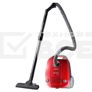 Пылесос Samsung VCC4130S37 красный, 320/1600 Вт, уборка сухая, пылесборник мешок 3 л