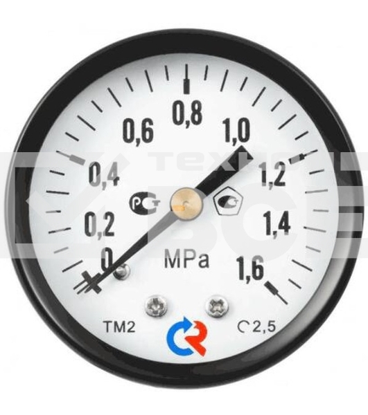 Манометр общетехнический осевой ТМ-310Т.00 0...0,6 МРа 1/4' 150С кл.2.5