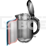 Чайник электрический Gorenje K15DWS 1.5л. 2200Вт нержавеющая сталь (корпус: нержавеющая сталь), фото4