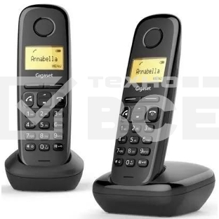 Радиотелефон Dect Gigaset A270 Duo Rus черный (труб. в компл.:2шт) АОН