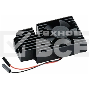 Кулер с радиатором QUMO, Raspberry Pi 4, black(RS019)