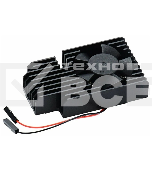 Кулер с радиатором QUMO, Raspberry Pi 4, black(RS019)