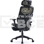 Кресло офисное Cactus CS-CHR-MC01-LGNBK салатовый, сиденье черный, сетка/ткань, с подголов. крестов. пластик, подст. для ног, фото19
