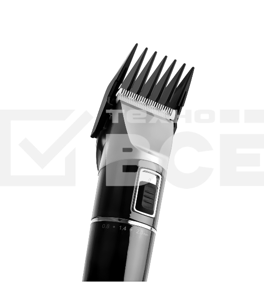 Машинка для стрижки BRAYER BR3402, LED-дисплей, 4 насад, турбо, титан. покр, регу. высоты лезвий