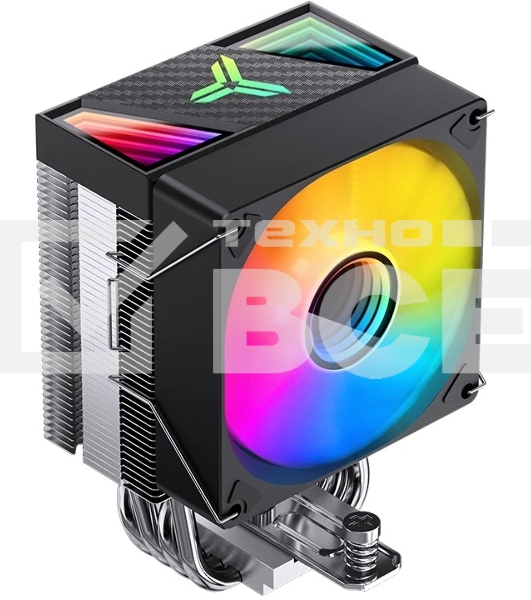 Кулер для процессора JONSBO CR-1400 V2 ARGb (180W, 4-pin PWM, 133мм, Al/Cu, 4x6мм, ARGb, 1x92мм, 38.2CFM, 33.8dBA, 2200RPM, S: 1700/1200/115X, AM4/AM5 черный)