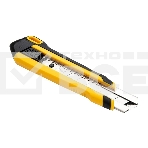 Технический нож Deli DL025 25мм SK4. 2-ступенчатое лезвие. Ударопрочный и обрезиненный корпус. Кнопка автоматической блокировки., фото2