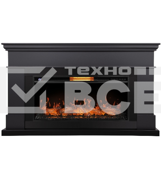 Каминокомплект: Очаг Royal Thermo Aurora RTFP/P-AR40LS, портал California 42/40/36, графит