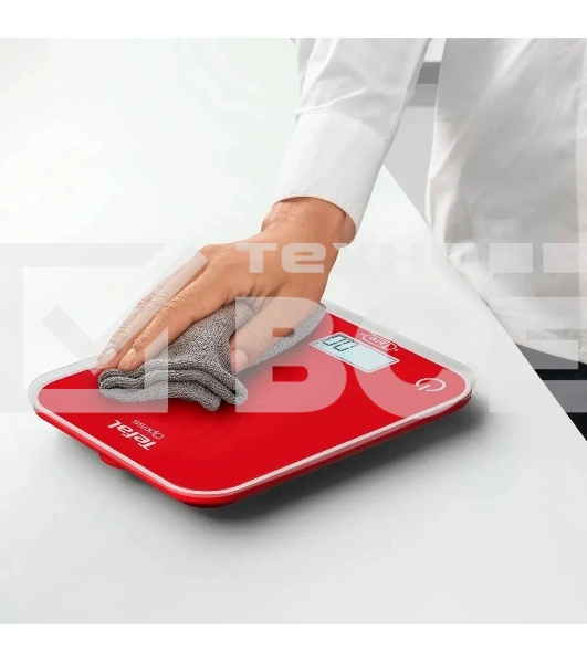 Весы кухонные Tefal Optiss BC50U3V0 5 кг, малиновый