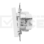 Механизм выключателя EKF UP1-SWW-10 одноклавишный, белый Эпика, фото2