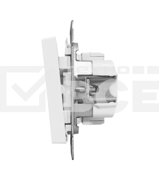 Механизм выключателя EKF UP1-SWW-10 одноклавишный, белый Эпика