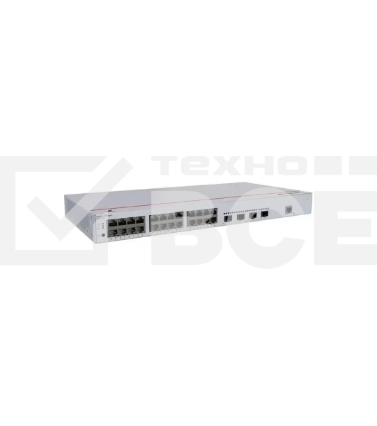 Коммутатор HUAWEI S310S-24T4JX (L2+, 24*10/100/1000BASE-T ports, 2*10GE SFP+ ports, 2*2.5GE SFP ports, built-in AC power, Fanless)