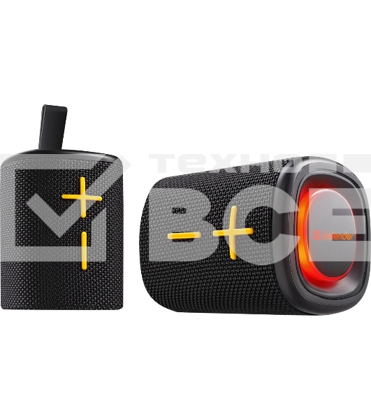 Колонка портативная Defender Union black (20Вт, 2.0 стерео, Bluetooth, питание от аккумулятора)