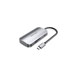 USB-концентратор Vention TNHHB, USB Type-C, USB/SD/TF/PD, USB Type-C