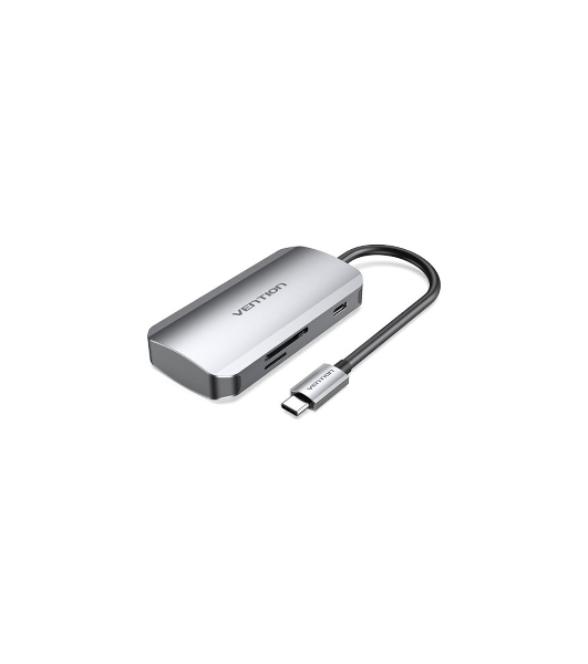 USB-концентратор Vention TNHHB, USB Type-C, USB/SD/TF/PD, USB Type-C