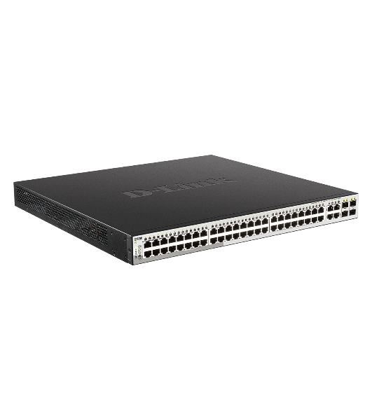 Коммутатор D-Link DGS-1210-52MP/F4A, 48×1 Гбит/с + 4×1 Гбит/с Combo, настраиваемый