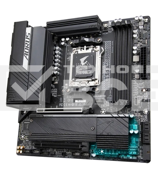Материнская плата Gigabyte B650M AORUS ELITE AX, AM5, AMD B650, 4xDDR5, 4xSATA, 2xM.2, 1xPCI-E 5.0 x4, 1xPCI-E 4.0 x16, 1xHDMI, 1xDP, 1x 2.5Gb LAN, 4xUSB-A 2.0, 5xUSB-A 3.2 Gen 1, 2xUSB-A 3.2 Gen 2, 1xUSB-C 3.2 Gen 2, 2x3.5 мм, 7.1, Micro-ATX
