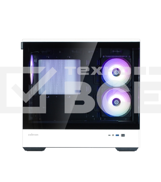 Компьютерный корпус ZALMAN P30 BW, MATX, BLACK/WHITE, WINDOW, 2x3.5