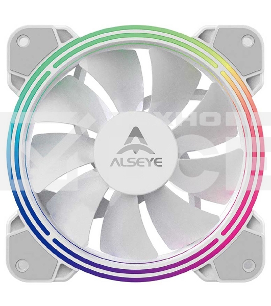 Вентилятор для корпуса Alseye Halo 4.0-W kit (3шт.) белый, 120 мм, 1300 об/мин, 24.8 дБ, 4 pin