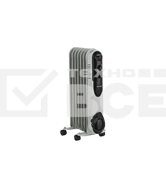 Масляный обогреватель Neoclima NC 9307 белый/черный, 1500 Вт, 15 м2, термостат 28742